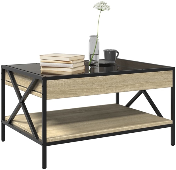 vidaXL Couchtisch mit Infinity-LED Sonoma-Eiche 70x50x38 cm 847703 Bild 4