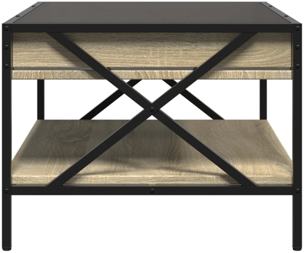 vidaXL Couchtisch mit Infinity-LED Sonoma-Eiche 70x50x38 cm 847703 Bild 6