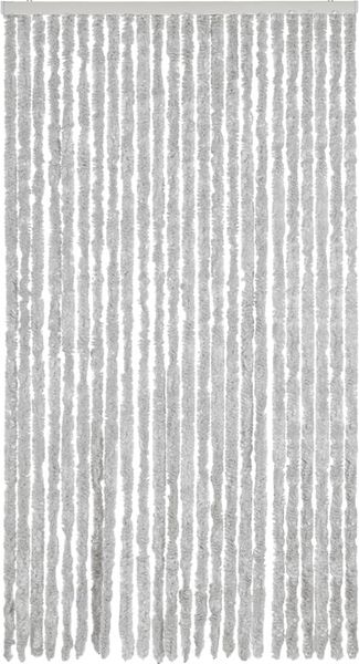 vidaXL Fliegenvorhang Grau 100x220 cm Chenille 377351 Bild 3
