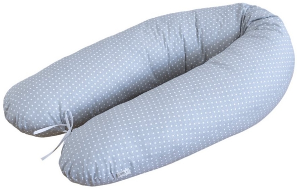 Loolay Seitenschläferkissen M/ L oder L/ XL Schwangerschaftskissen Stillkissen Schlafen Kissen, M/ L oder L/ XL Lagerungskissen + 100% Baumwolle Bezug 170 und 190 cm, Standard & X-LARGE Kissen SUPER Geschenk für Schwangern Seitenschläfer, LOOLAY® - 100...