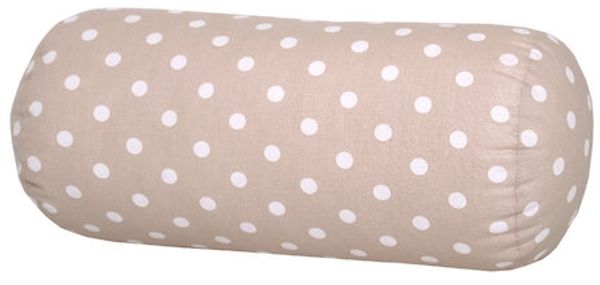 Original Dr. Berger Nackenrolle Tupfen Beige 40 x 16 cm