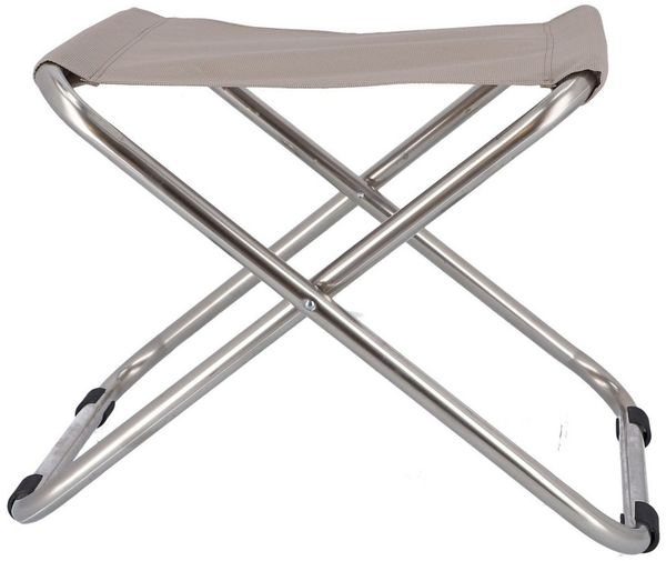 Hocker Chico aus Aluminium, Taupe