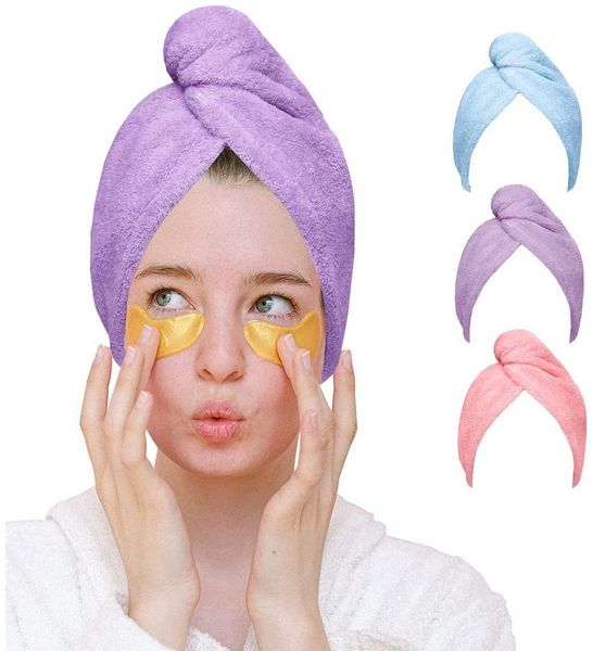 Good Nite Handtücher 3 Stück Wrap Super saugfähige schnell trocknende Haarkappen