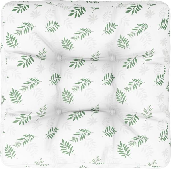 vidaXL Palettenkissen Blattmuster 60x61,5x10 cm Oxford-Gewebe 360896 Bild 6