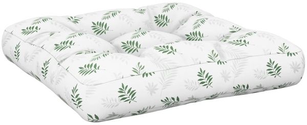 vidaXL Palettenkissen Blattmuster 60x61,5x10 cm Oxford-Gewebe 360896 Bild 2