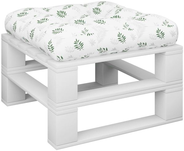 vidaXL Palettenkissen Blattmuster 60x61,5x10 cm Oxford-Gewebe 360896 Bild 3