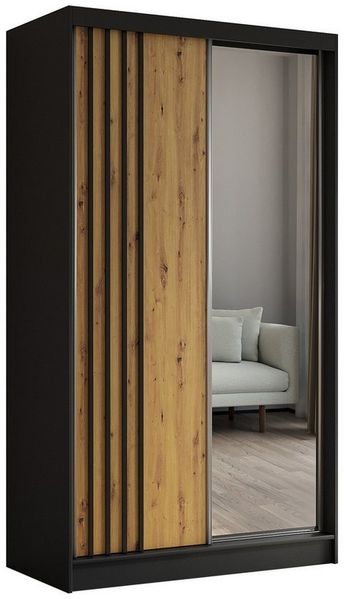 Beautysofa Schiebetürenschrank NELA II mit Spiegel, mit Lamellen, mit Schubladen