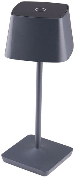 LED Tischleuchten, anthrazit, Touchdimmer, IP54, H 28 cm