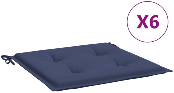vidaXL Palettenkissen 6 Stk. Marineblau 40x40x4 cm Oxford-Gewebe 378360