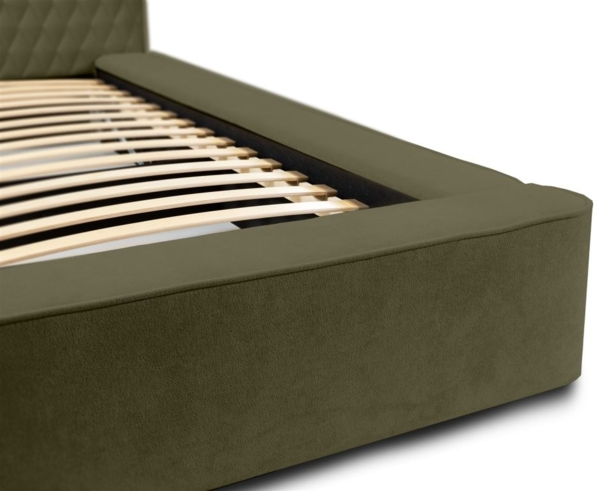 Polsterbett Doppelbett NORFOLK Komplettset 160x200cm in Stoff Ditra Forest Bild 5
