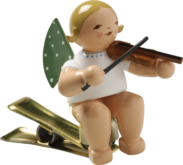 Wendt & Kühn Engel mit Geige auf Klemme