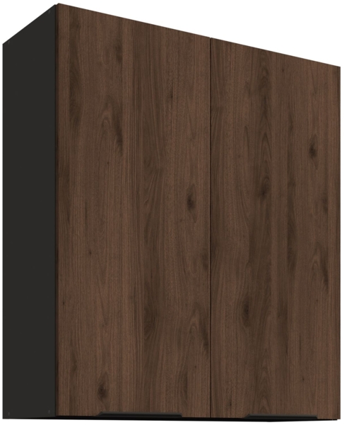 Küchen Hängeschrank 80 cm MONZA Okapi Nußbaum Küche Küchenzeile 90 cm hoch