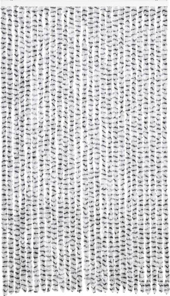 vidaXL Fliegenvorhang Hellgrau und Dunkelgrau 118x220 cm Chenille 4004890 Bild 3