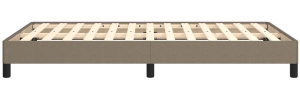 vidaXL Bettgestell ohne Matratze Taupe 120x190 cm Stoff 379486 Bild 6