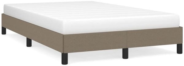 vidaXL Bettgestell ohne Matratze Taupe 120x190 cm Stoff 379486 Bild 2