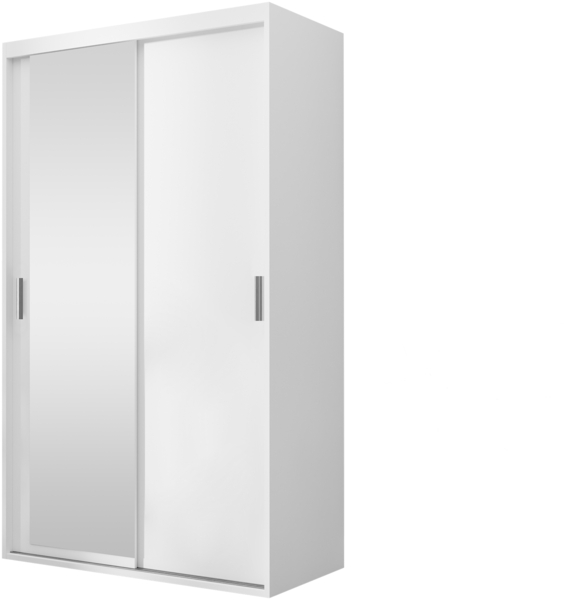 Kleiderschrank Olasio 120 (Farbe: Weiß)