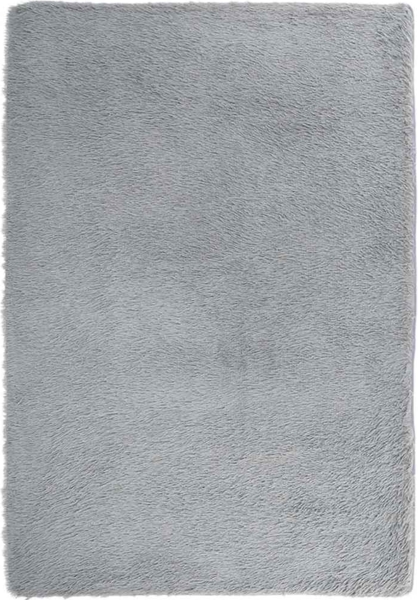 vidaXL Teppich Shaggy Hochflor NAVARRA Silbergrau 200x290 cm Polyester 4102852