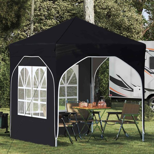 vidaXL Pop-up Partyzelt 192 x 192 x 245 cm Schwarz 42019832