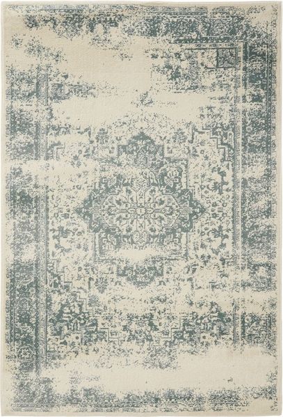 Interiyou Teppich Suzuka, Rechteckig, Höhe: 6 mm, Teppich Kurzflor, Vintage, Orientalisch, Wohn- und Schlafzimmer