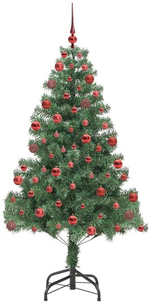 vidaXL Weihnachtsbaum mit 300 LEDs mit Ständer Grün 180 cm PVC 3396380 Bild 4