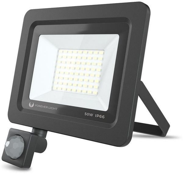 Forever Light LED Flutlichtstrahler Flutlicht LED PROXIM ll IP66 Wasserdicht Strahler Mit Bewegungsmelder, mit Bewegungsmelder