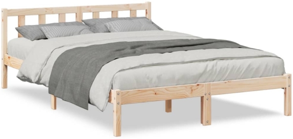 vidaXL Massivholzbett Extra Lang ohne Matratze 160x210 Kiefernholz 852436