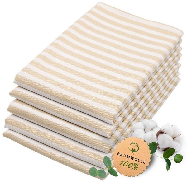 ZOLLNER Geschirrtuch, (Spar-Set, 5-tlg), 50 x 70 cm, 100% Baumwolle, vom Hotelwäschespezialisten