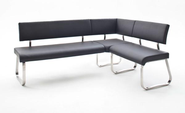 Eckbank Arco Schwarz Kunstleder 200 x 150 cm