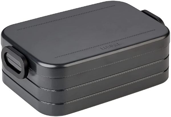 Mepal - Lunchbox Take A break midi - Brotdose mit Trennwand - geeignet für bis zu 4 butterbrote - 900 ml - Nordic black
