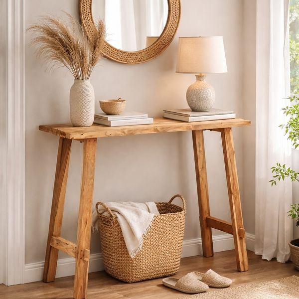 Teak Konsolentisch NIRONA 90x30xH80cm