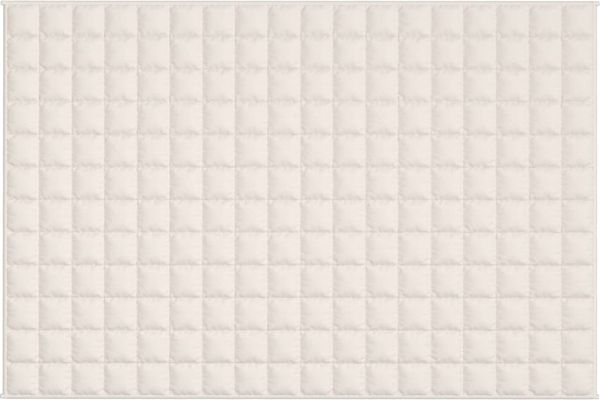 vidaXL Gewichtsdecke Stoff, 1 x Gewichtsdecke, Helle Cremefarbe, 120x180 cm, Gewebe, 9 kg Bild 3