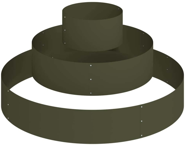 vidaXL Garten-Pflanzgefäß Olive Grün 120 x 120 x 20 cm 873658