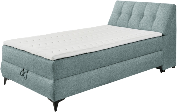 Boxbett >ATLANTIS 6< 120x200 cm Liegefläche, Bezug mint - 125x102x240cm (BxHxT)