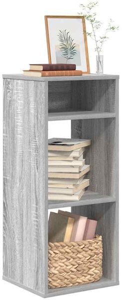 vidaXL Bücherregal Grau Sonoma 34x31x80 cm Holzwerkstoff 860279