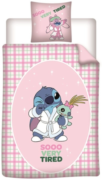 Disney Stitch Bettwäsche 140x200 cm + Kissen 65x65 cm Polycotton