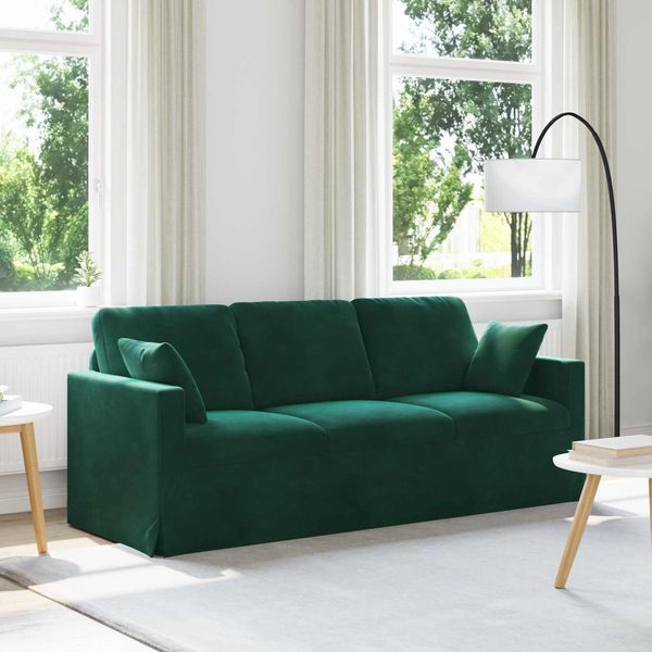 vidaXL Sofa Dunkelgrün 198 x 78 x 80 cm Samt 42024433