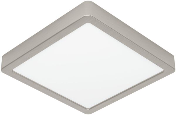 EGLO LED Deckenleuchte Fueva 6, quadratische Deckenlampe, Aufbaulampe aus Metall in Silber und Kunststoff Weiß, Deckenbeleuchtung warmweiß-kaltweiß, 22x22 cm