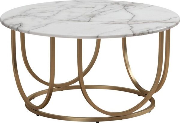 CosmoLiving by Cosmopolitan Couchtisch Gwyneth, aus pflegeleichtem MDF, Gestell aus Metall, Höhe 41 cm Bild 4