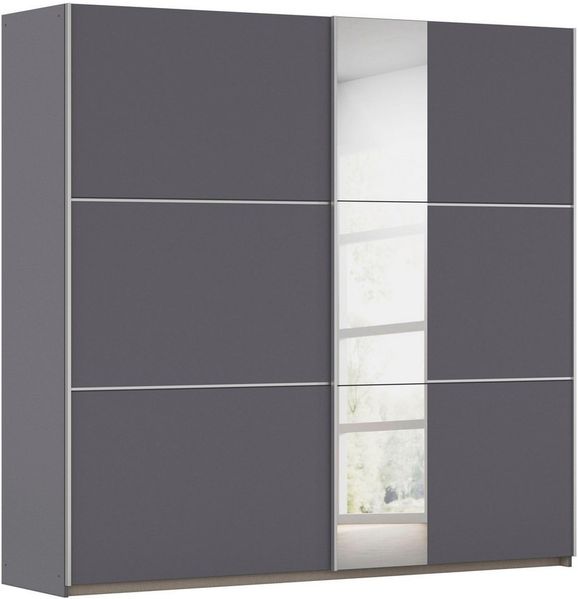 OTTO home Kleiderschrank Mehrzweckschrank Aktenschrank Möbel Mietswohnung TOPSELLER ASTANA (3 Ausstattungen BASIC/CLASSIC/PREMIUM (inkl. SOFT-CLOSE-FUNKTION) mit 3 Spiegelelementen, Metallgriffleisten alufarbig MADE IN GERMANY