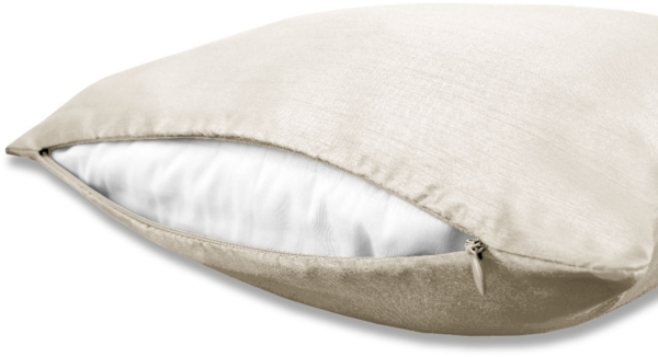 Kissenhüllen Alessia in Unifarben mit und ohne Kissenfüllung, gemütlich und anschmiegsam in vielen verschiedenen Farben erhältlich (beige - sandbeige/60x60 cm/mit Füllkissen) Bild 6