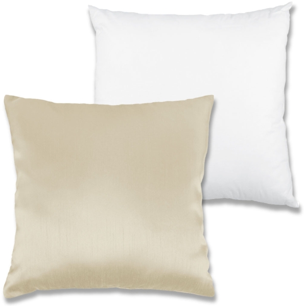 Kissenhüllen Alessia in Unifarben mit und ohne Kissenfüllung, gemütlich und anschmiegsam in vielen verschiedenen Farben erhältlich (beige - sandbeige/60x60 cm/mit Füllkissen) Bild 8