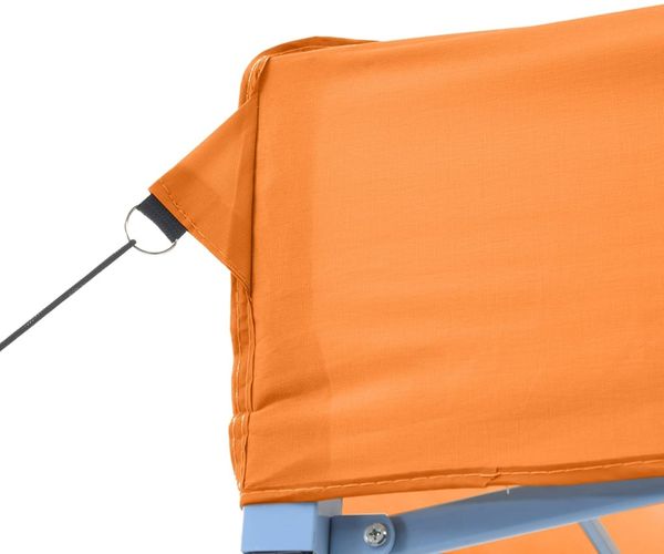 vidaXL Pop-Up Partyzelt, faltbar, Stahl / PE, orange, mit 2 Seitenteilen, 306 x 200 x 200 cm Bild 7