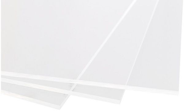 queence Herd-Abdeckplatte 4 mm Acrylglas, PMMA XT Schneide- & Abdeckplatte UV beständig, Acrylglas, (1 tlg), Glasoptik, geruchlos, glasklar, beidseitig foliert, im Zuschnitt