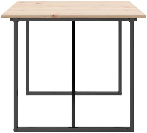 vidaXL Esstisch O-Gestell 180x90x75 cm Massivholz Kiefer und Stahl 3282678 Bild 5
