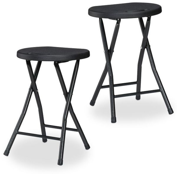 Relaxdays Klapphocker 2er Set
