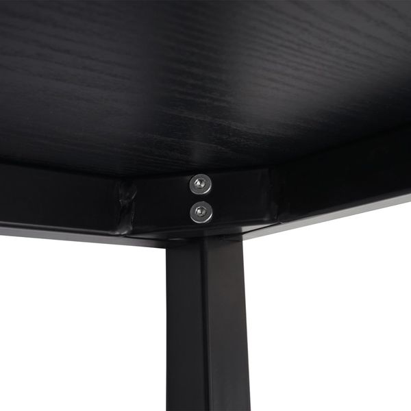 'Braila' Schreibtisch, schwarze Eiche-Optik, MDF, 120x80 cm Bild 6