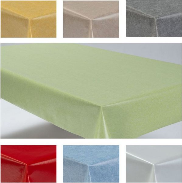 laro Tischdecke Wachstuchtischdecke Uni Style PVC Eckig