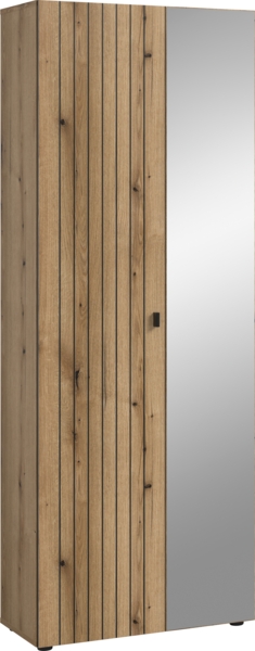 Garderobenschrank (B/H/T: 70x192x37 cm) in Evoke Oak Nachbildung