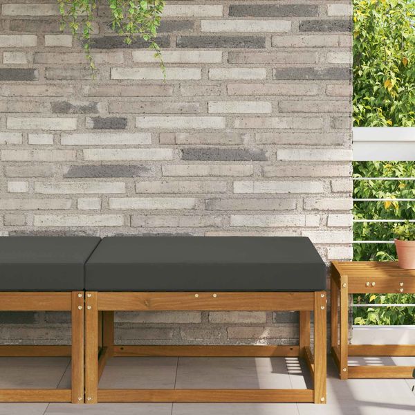 vidaXL Sofakissen für draußen Anthrazit 80 x 80 x 8 cm Polyester 900812