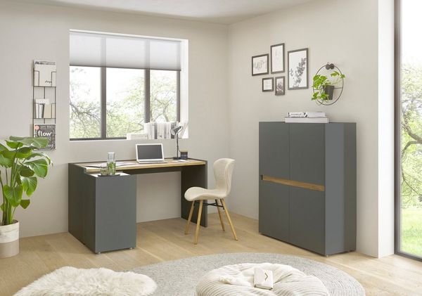 Home affaire Büromöbel-Set CiTY/GiRON, (Set, 3-tlg)